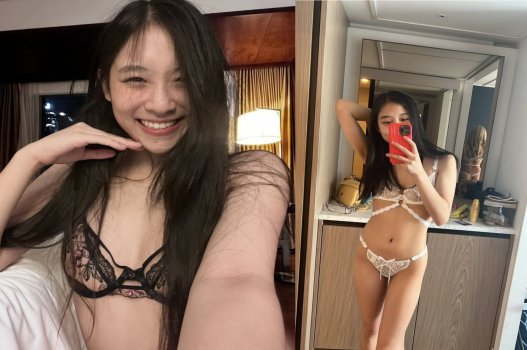 Minh Anh tươi cười khi được đưa lên đỉnh khoái cảm
